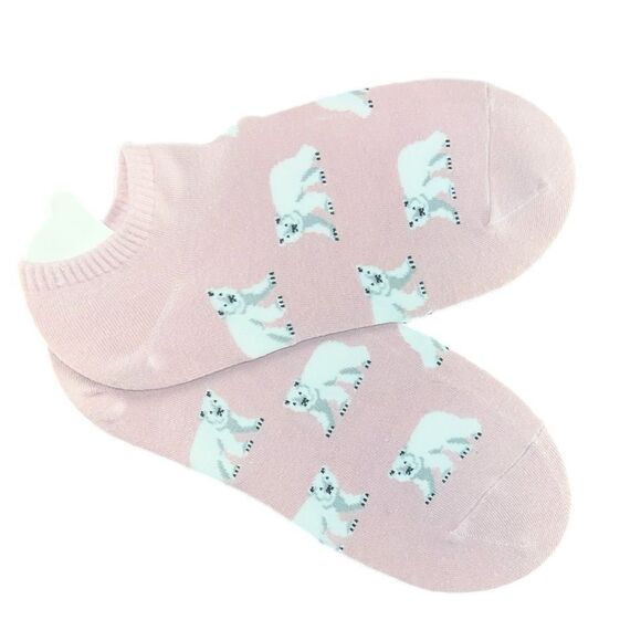 Two-Pack Women’s No-Show Socks - Polar Bear/Narwhal NWOT - Picture 2 of 5